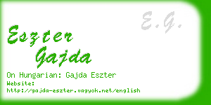 eszter gajda business card